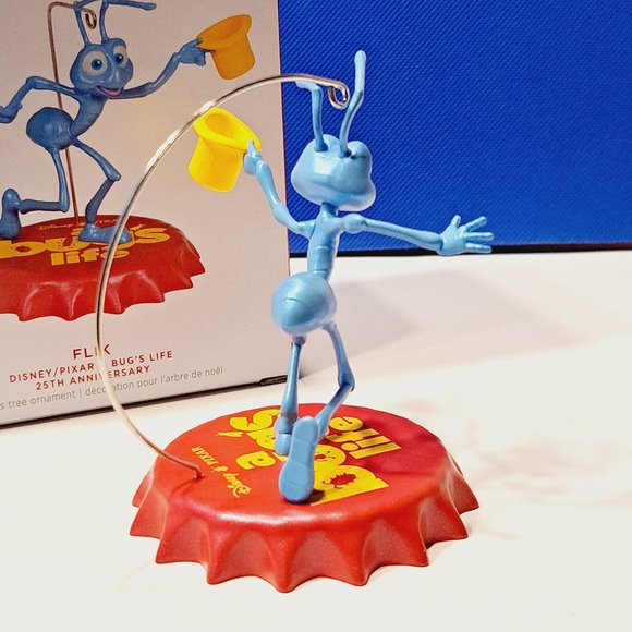 2023 Hallmark Keepsake Disney /Pixar A Bug's Life 25th Anniversary Flik Ornament - Picture 7 of 8